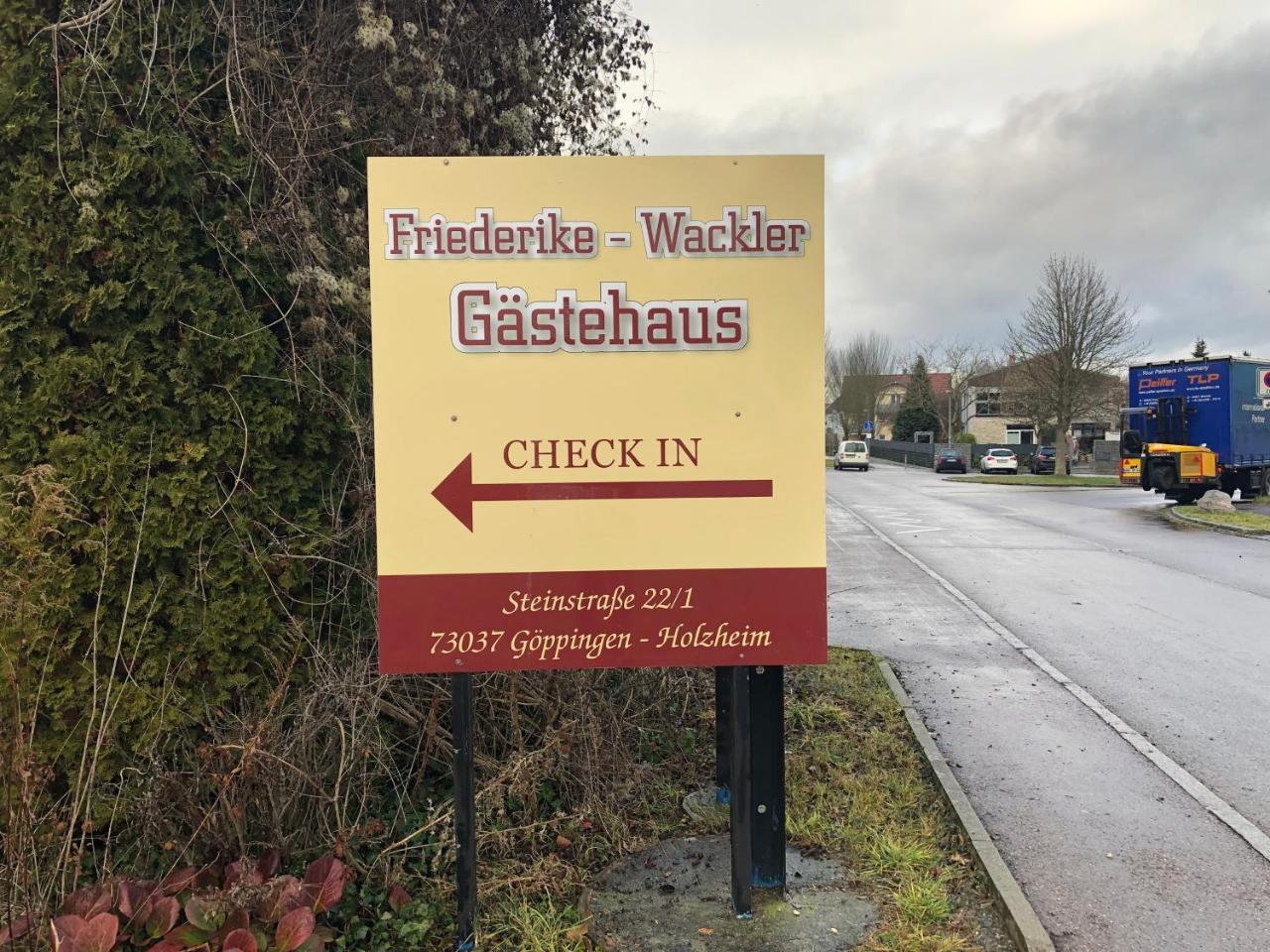 Friederike Wackler Gaestehaus ゲッピンゲン エクステリア 写真